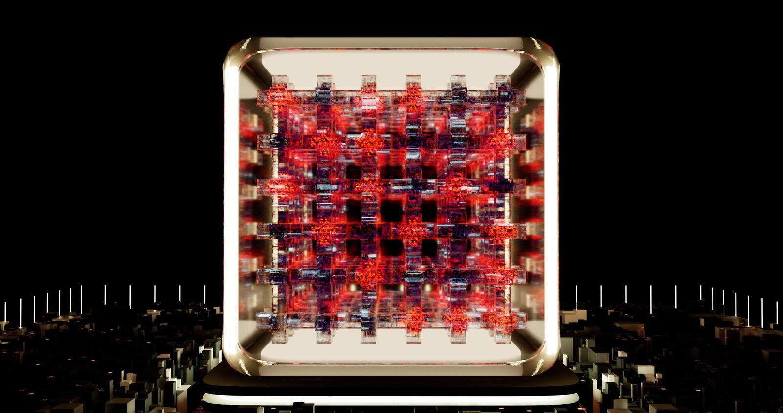 Chip de inteligência artificial em placa de circuito