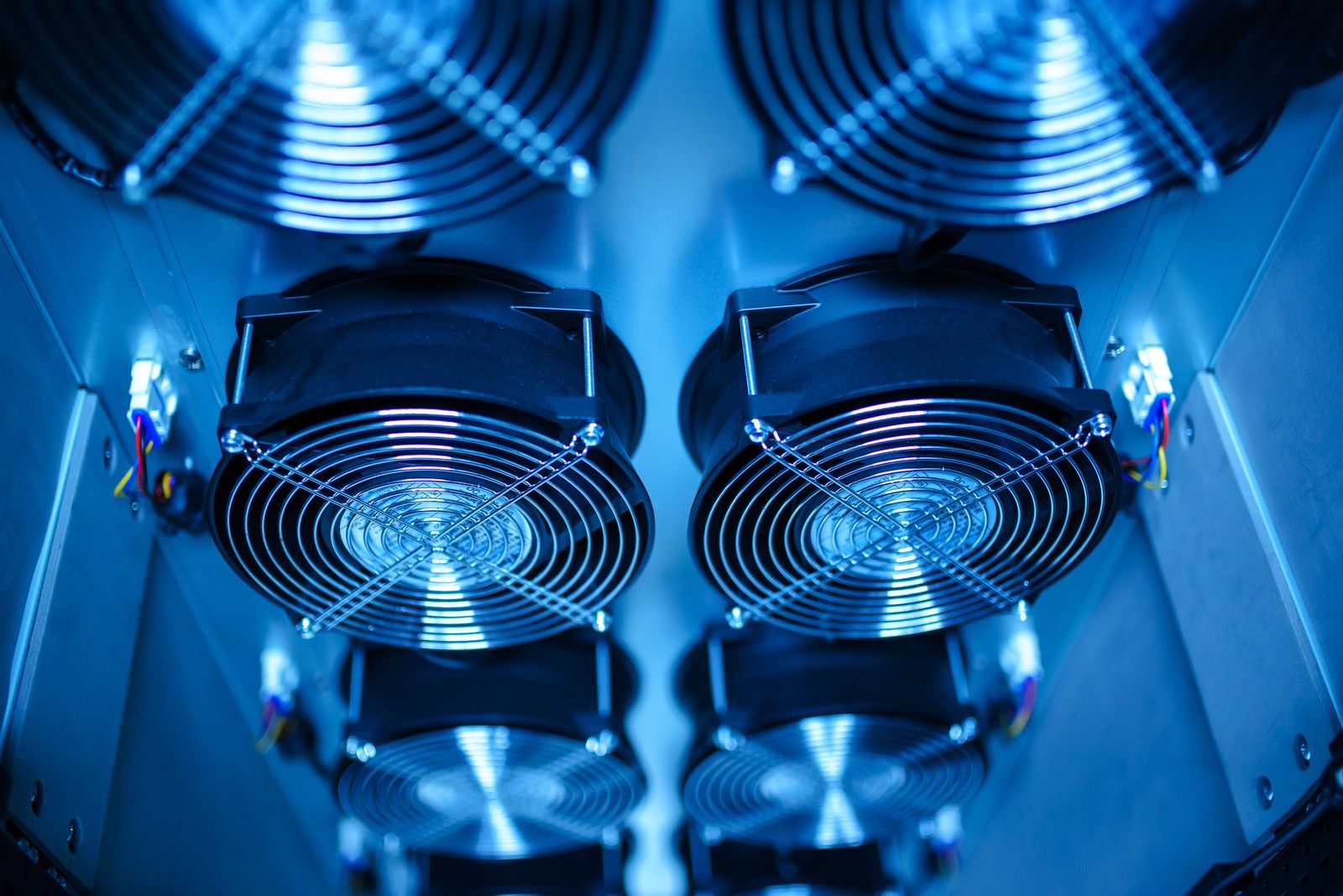 Corredor de servidores em um data center
