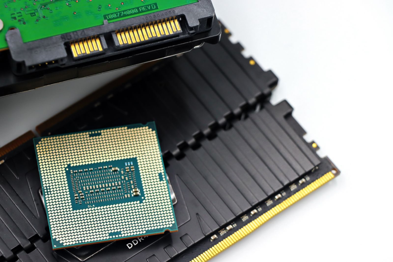 Linha de produção de chips de memória em fábrica de semicondutores