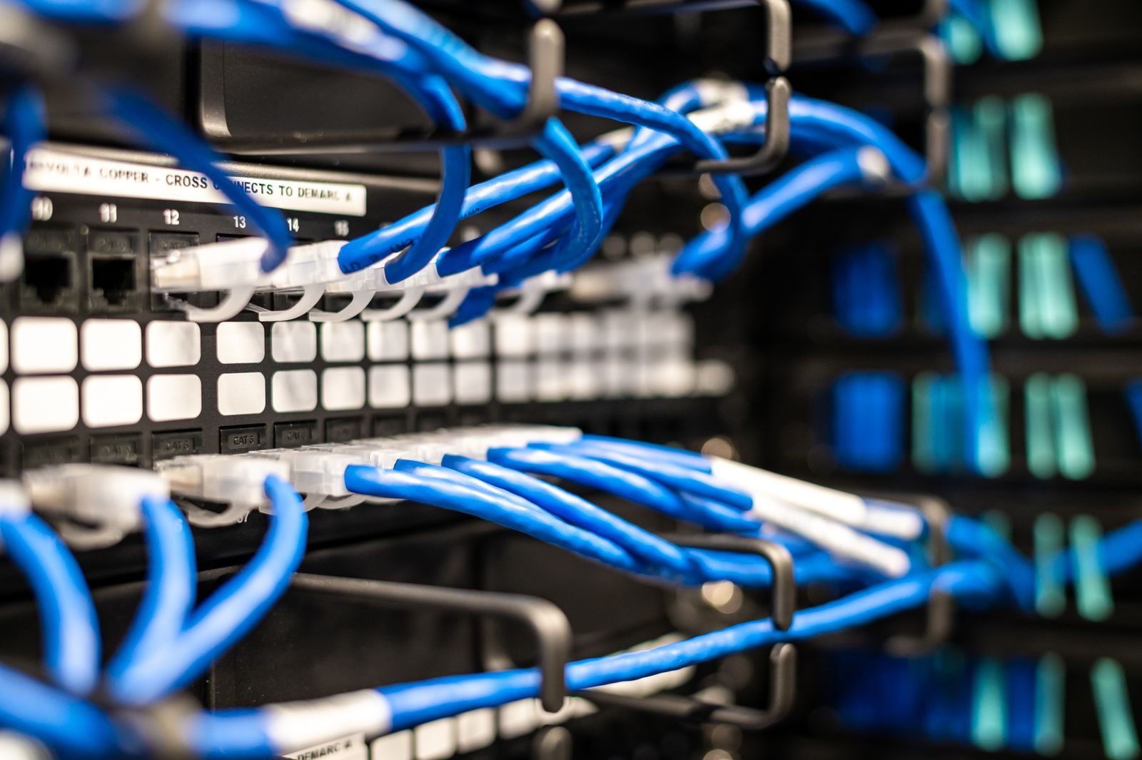 Corredor de servidores em um data center