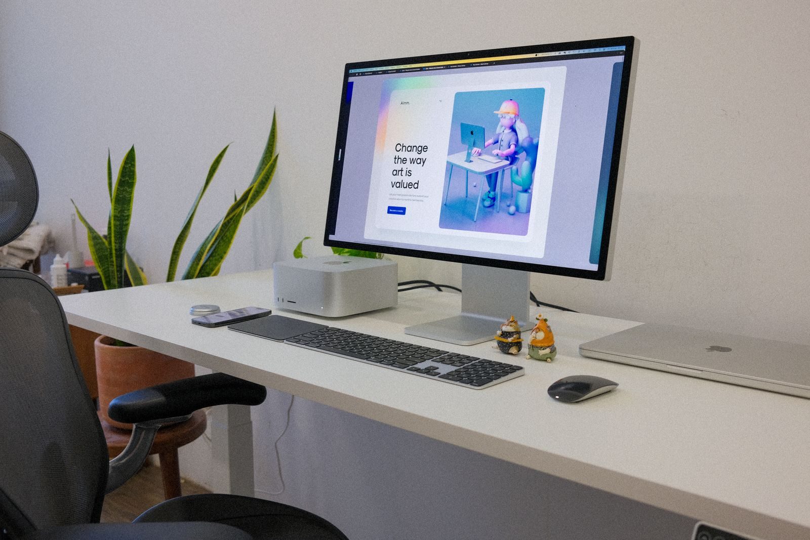 Computador de mesa da Apple usado para rodar modelos de inteligência artificial