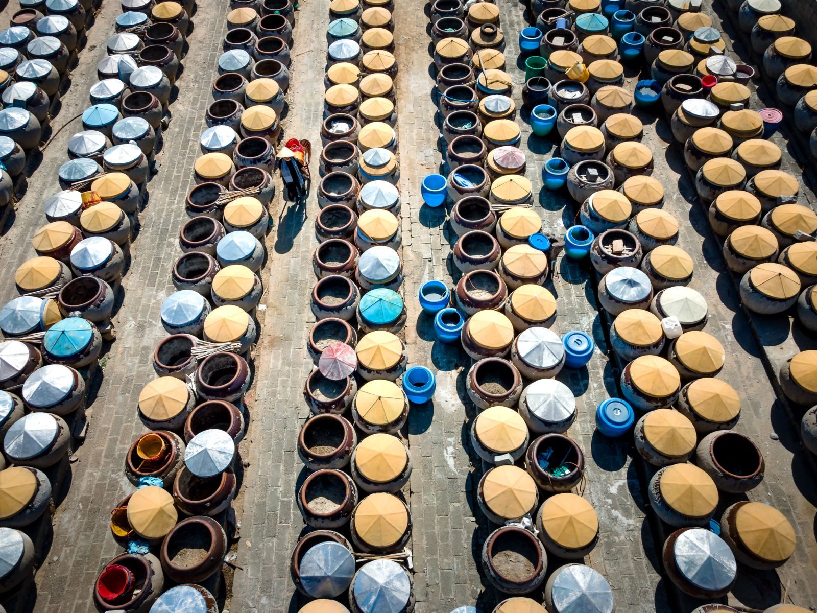 Linha de produção em uma fábrica na China
