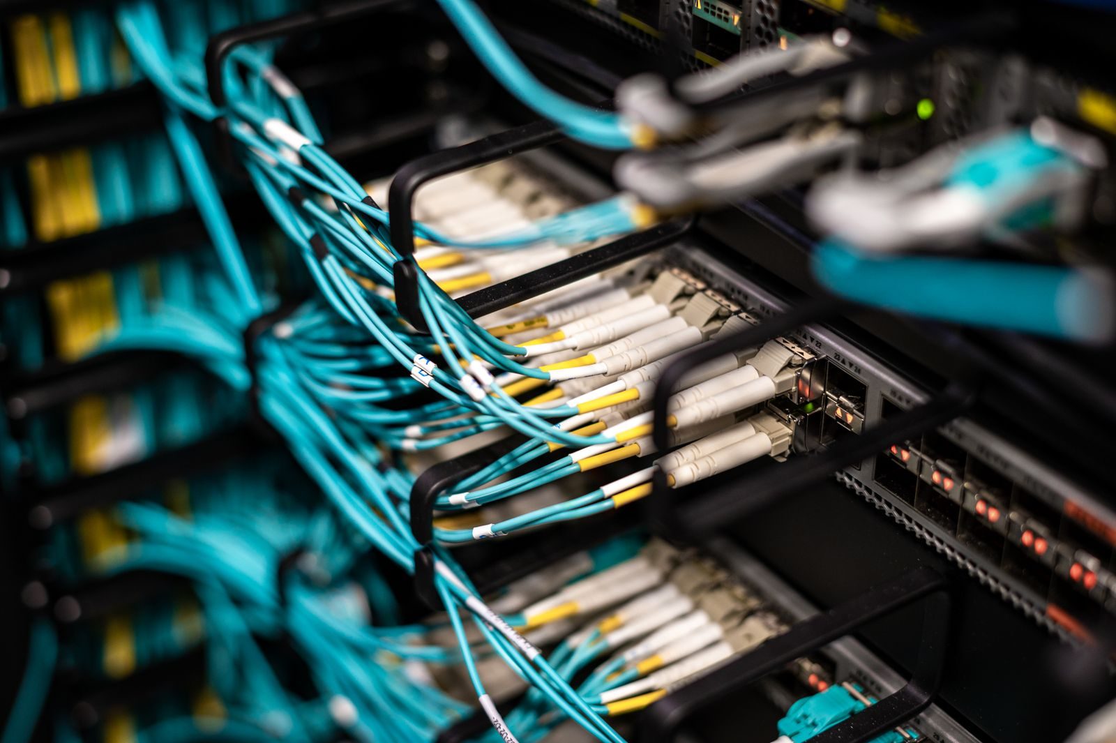 Corredor de servidores em um data center