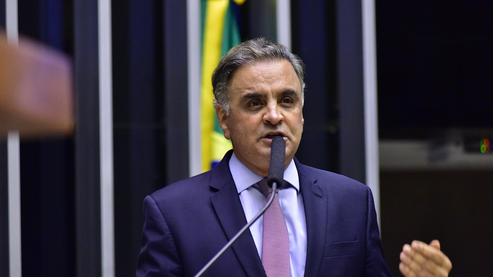 Aécio Neves em evento político