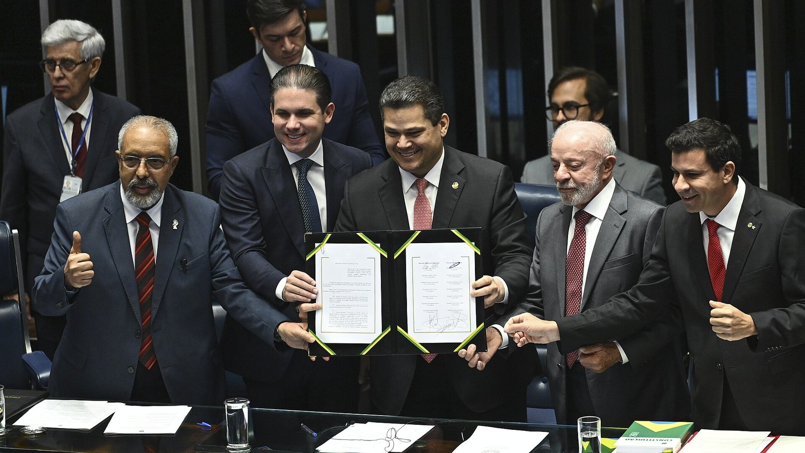 Estúdio de debate eleitoral na televisão