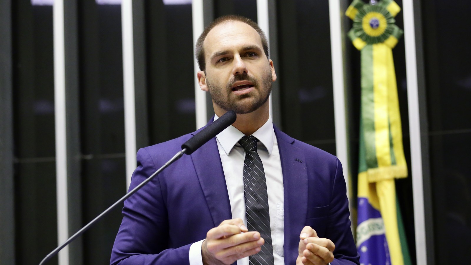 Eduardo Bolsonaro, ex-deputado federal e escrivão demitido da Polícia Federal