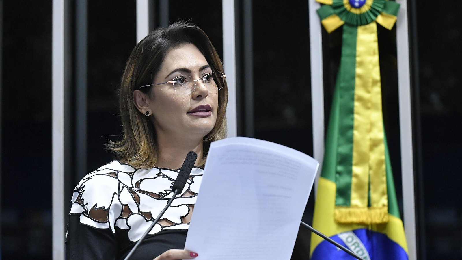 Michelle Bolsonaro, candidata ao Senado pelo Distrito Federal